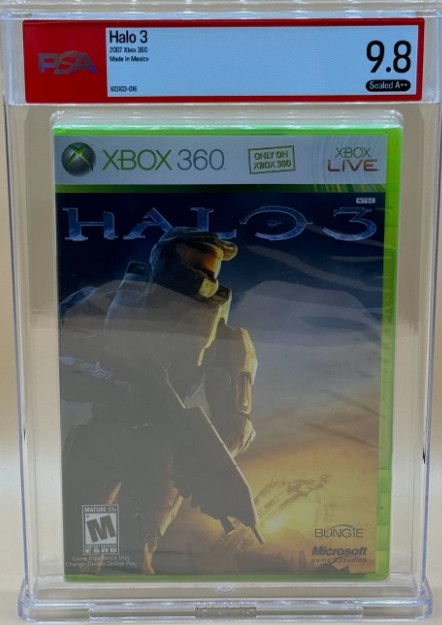 Halo 3 Microsoft Xbox 360 Sealed New PSA 9.8 A++ Graded Bungie